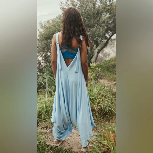 Free People Seven Stars Onesie in Boardwalk Blue!